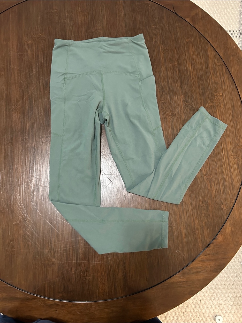 Zella Girl Sage Green Leggings with Side Pockets